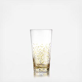 Gold Luster Highball Glass, Set of 4