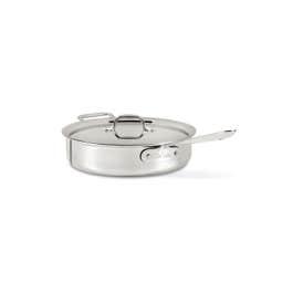 D3 Stainless 3-ply Bonded Cookware, Saute Pan with lid, 4 quart