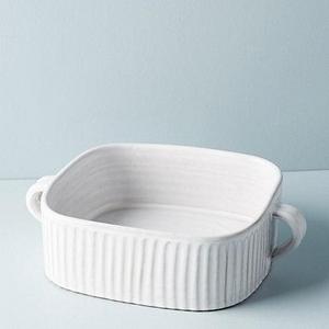 Glazed Terracotta Baking Dish - Square