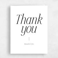 White Wedding Thank You - Mycenae Portrait