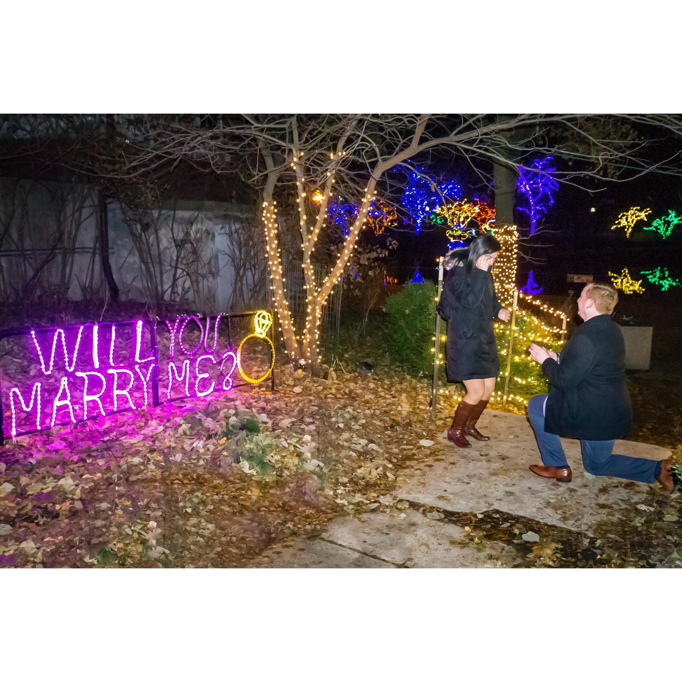 The moment Danny proposed! November 22, 2019 :)