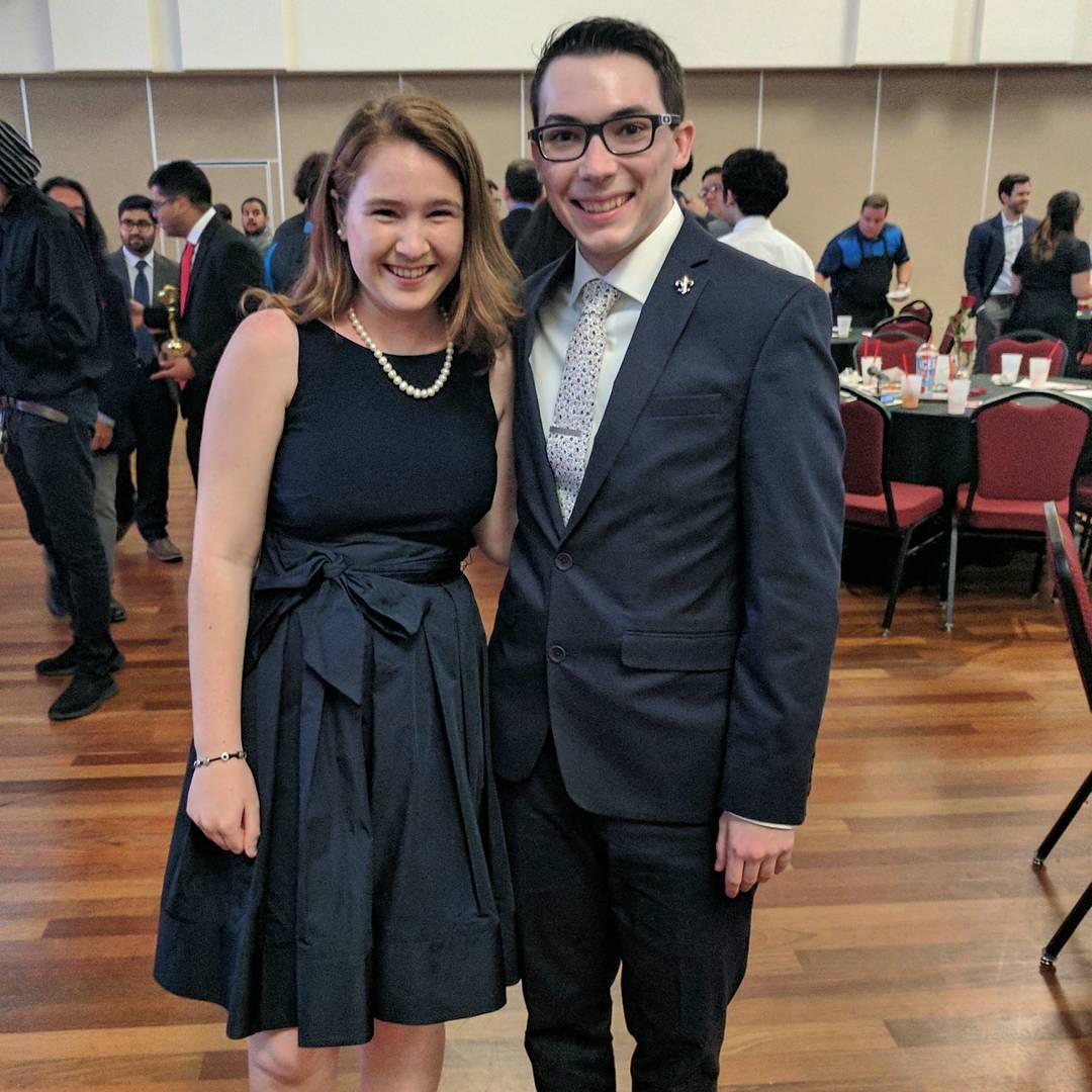 At 19, attending the college student media banquet