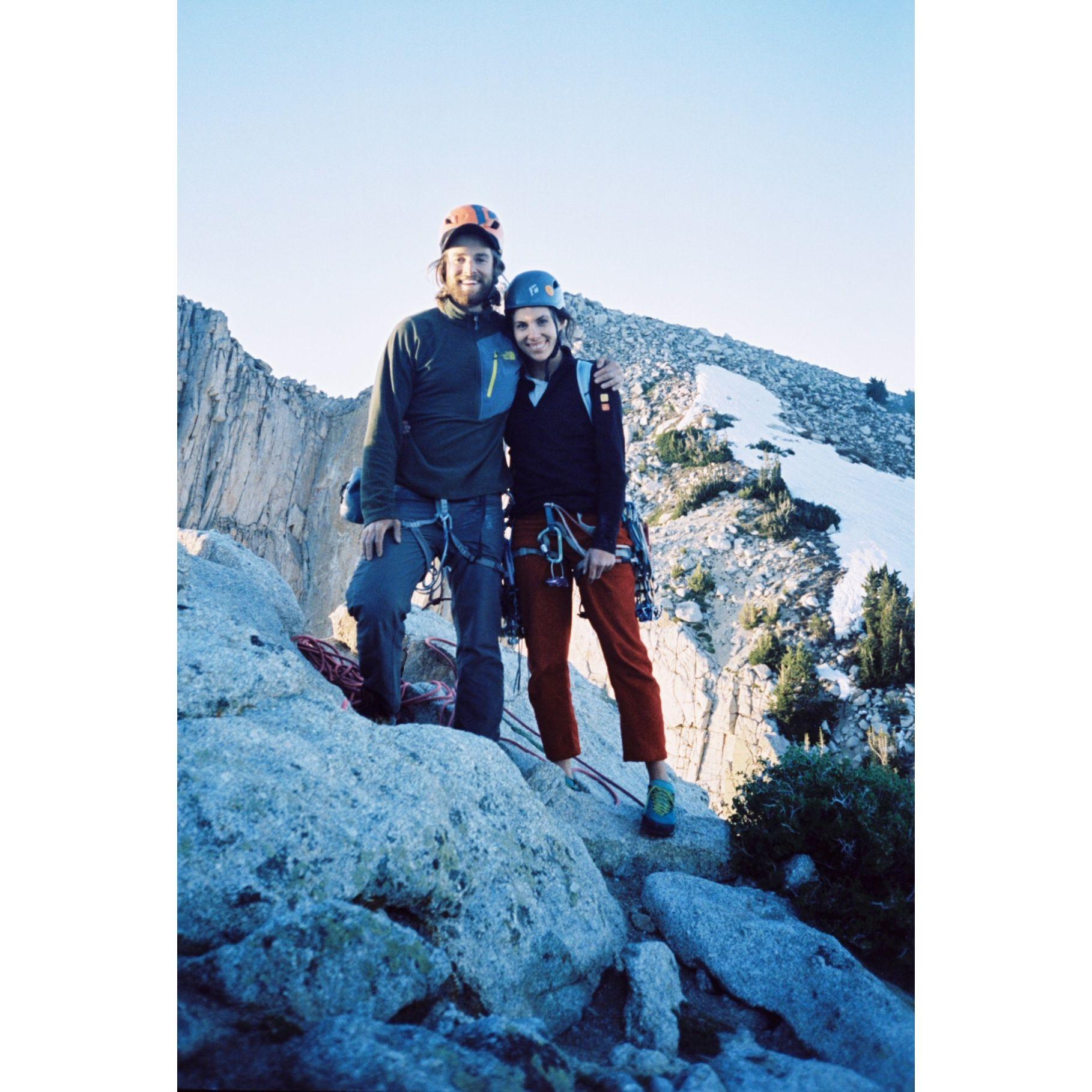 Alpine climbing at Lone Peak in Utah.