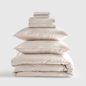 Bamboo Deluxe Bedding Bundle in Sand