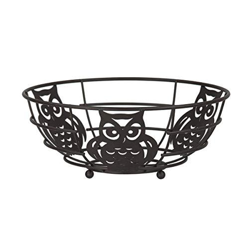 Home Basics FB44122 Owl Fruit Bowl, 11" x 11" x 4.75"