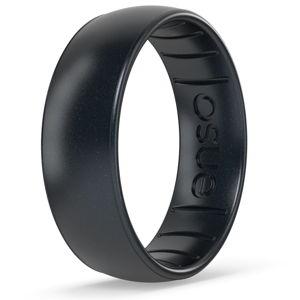 Size 10 Elements Classic Silicone Ring - Black Pearl | Enso Rings