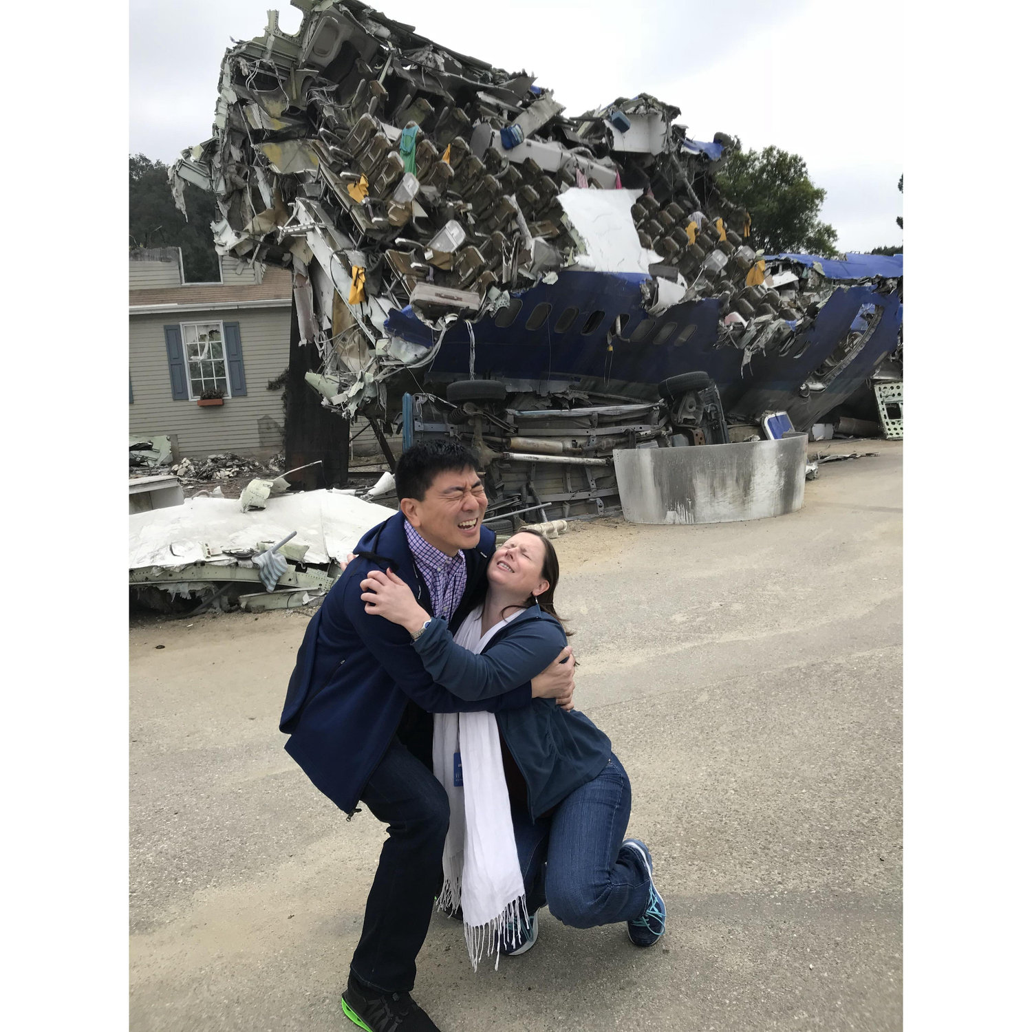 Flight to LA was a little rough, but we survived! Universal Studios Feb 2018