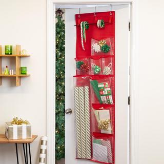 Over-The-Door Gift Wrap Organizer