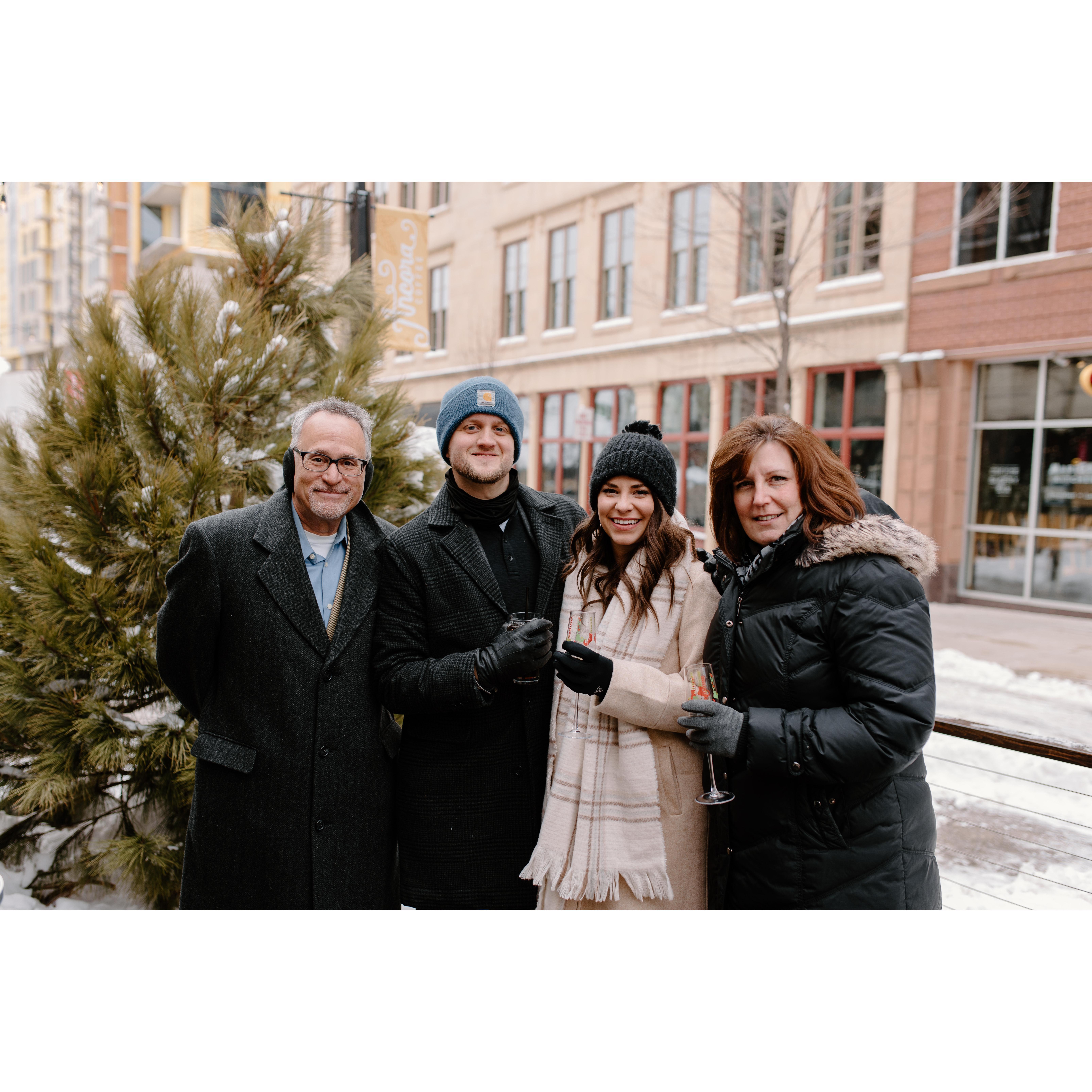 Kelsey's parents, Mark and Anne