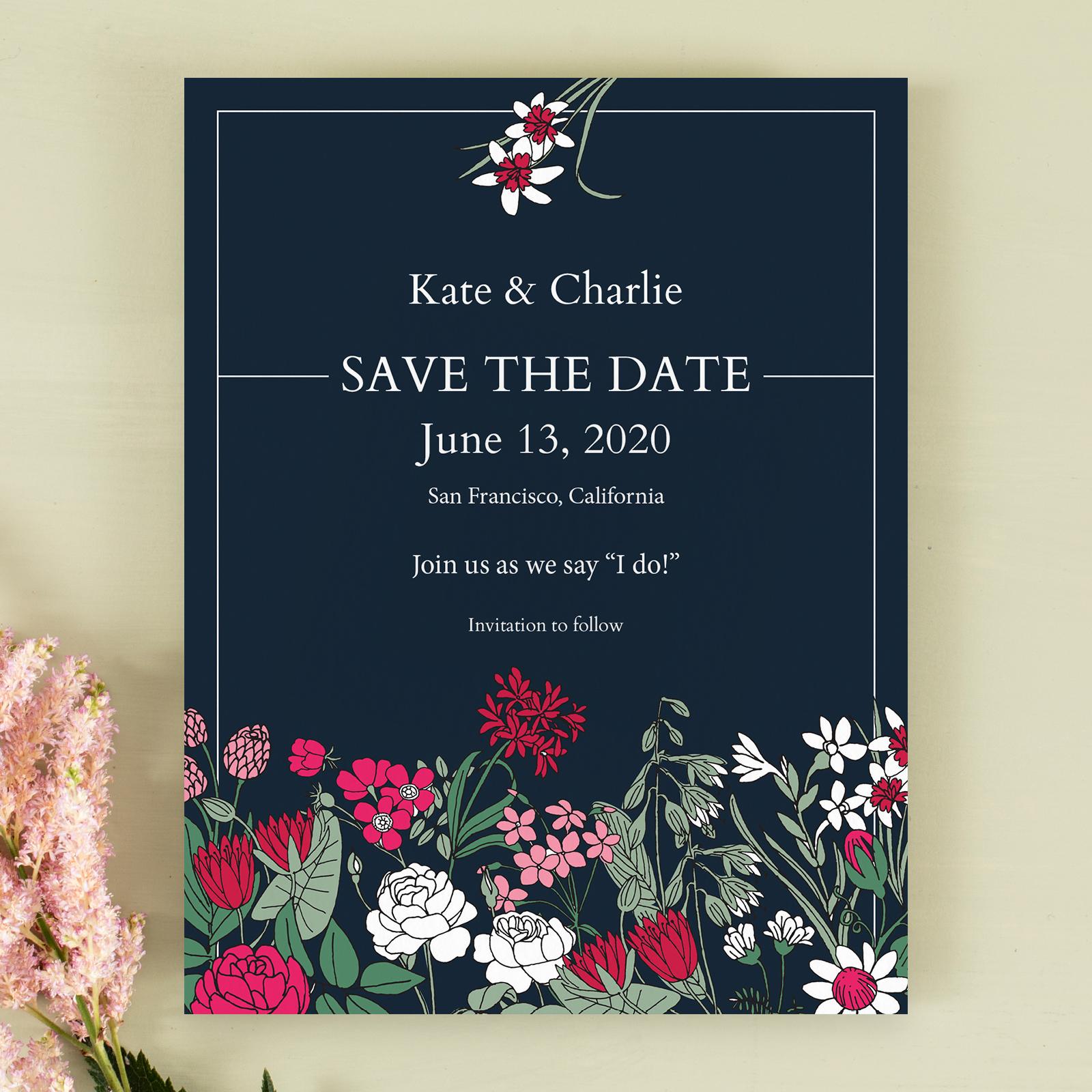 Zola Save The Dates - Smith and Mills Border