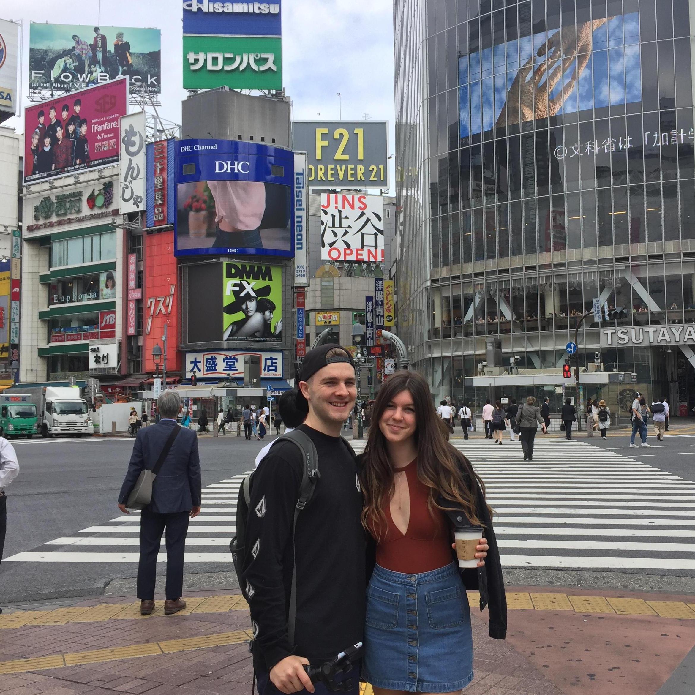 The world's busiest intersection- Shibuya Crossing. Japan