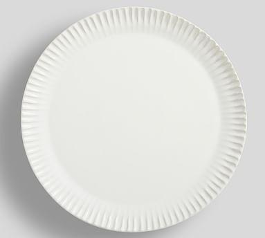 Ridge Textured Stoneware Dinner Plates