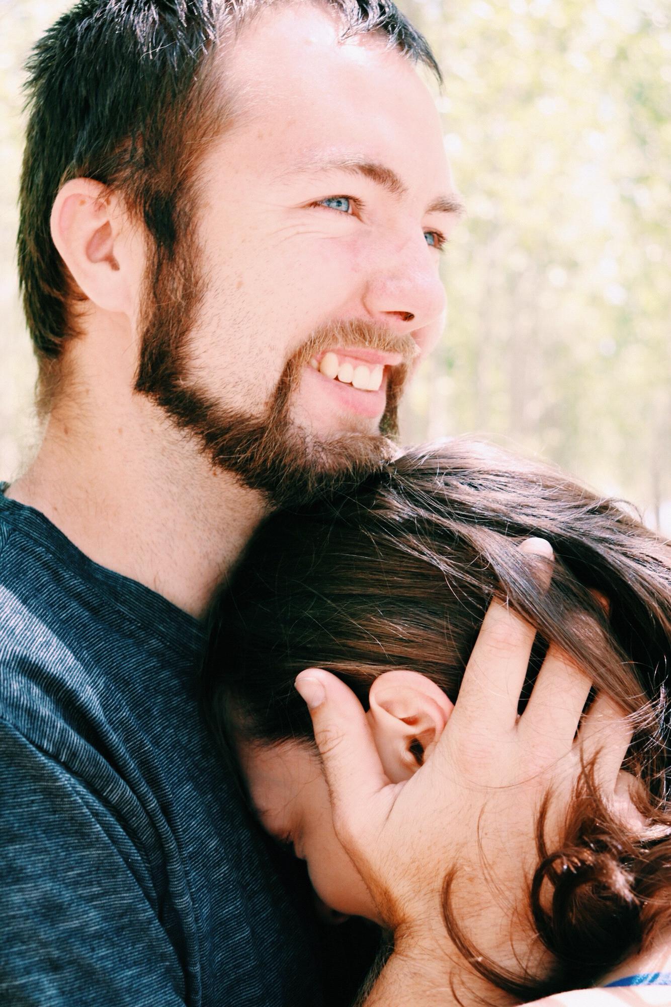 Engagement pictures at Boardman Farms (that has now been cut down)