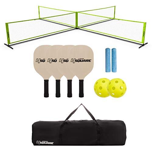 Triumph Sports 4 Square Volleyball/Badminton Combo and Pickleball Combo Accessories Included - Multiple Styles Available
