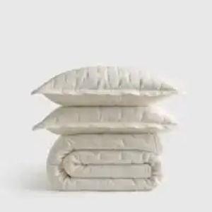 European Linen Dream Quilt Set - Ivory, King/Cal King