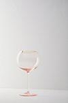 Gilded Rim Red Wine Glass