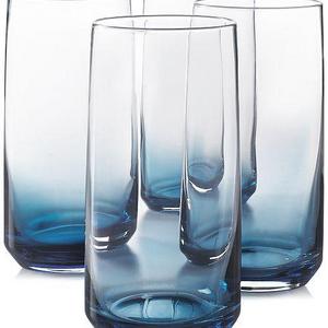 Blue Ombre Set of 4 Highball Glasses, Created for Macy's