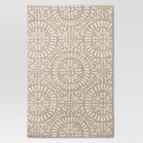 Tan Medallion Kitchen Rugs - Threshold™