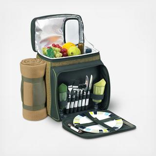 Equipped 2-Person Insulated Picnic Set with Blanket