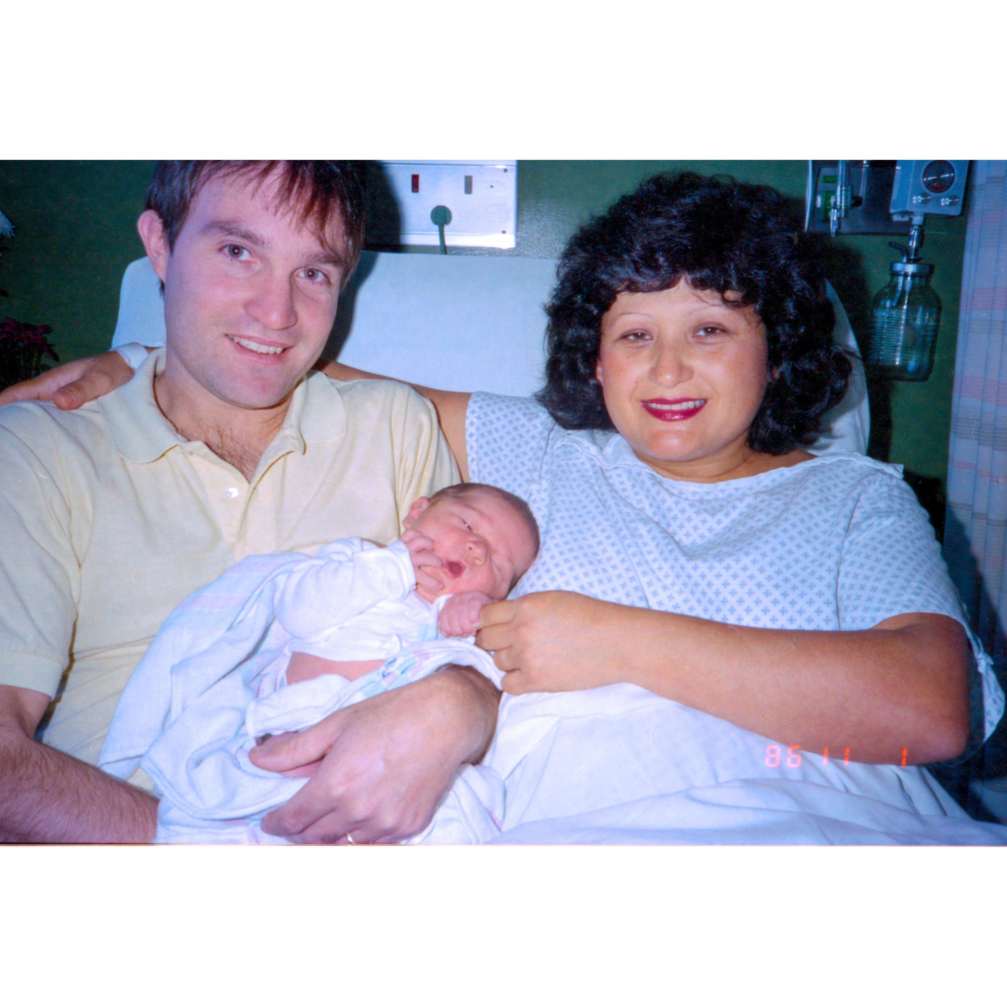1986- October 30, Welcome to the world, baby Kent!