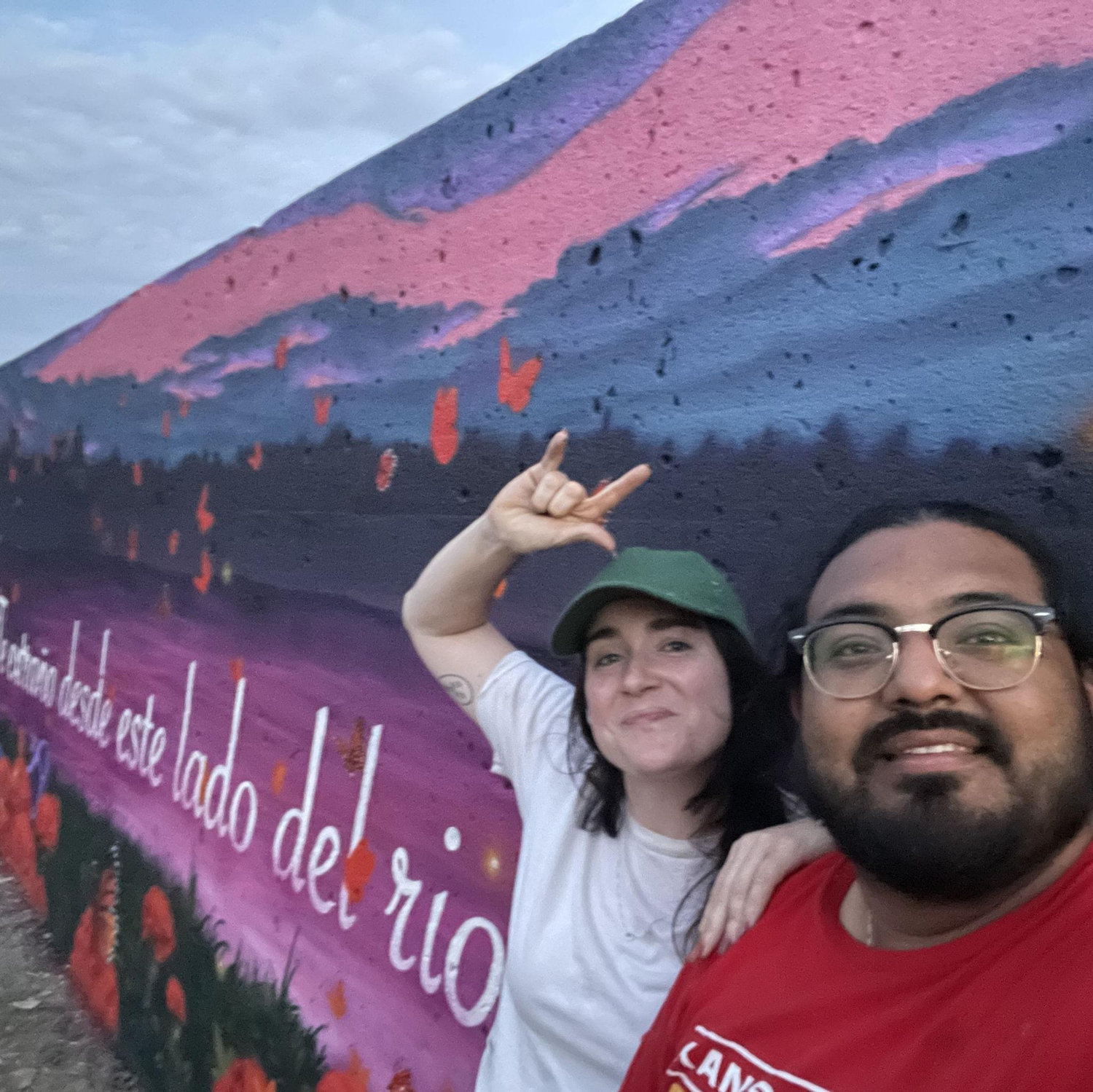 First mural we worked on together