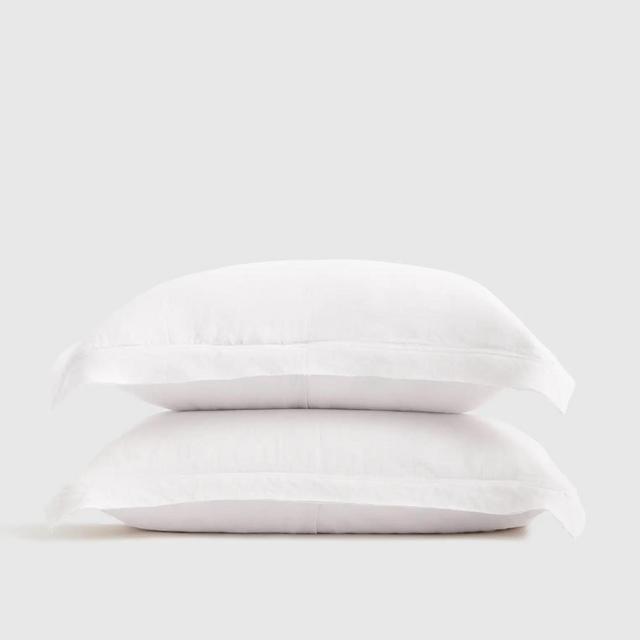 European Linen Double Flange Sham Set