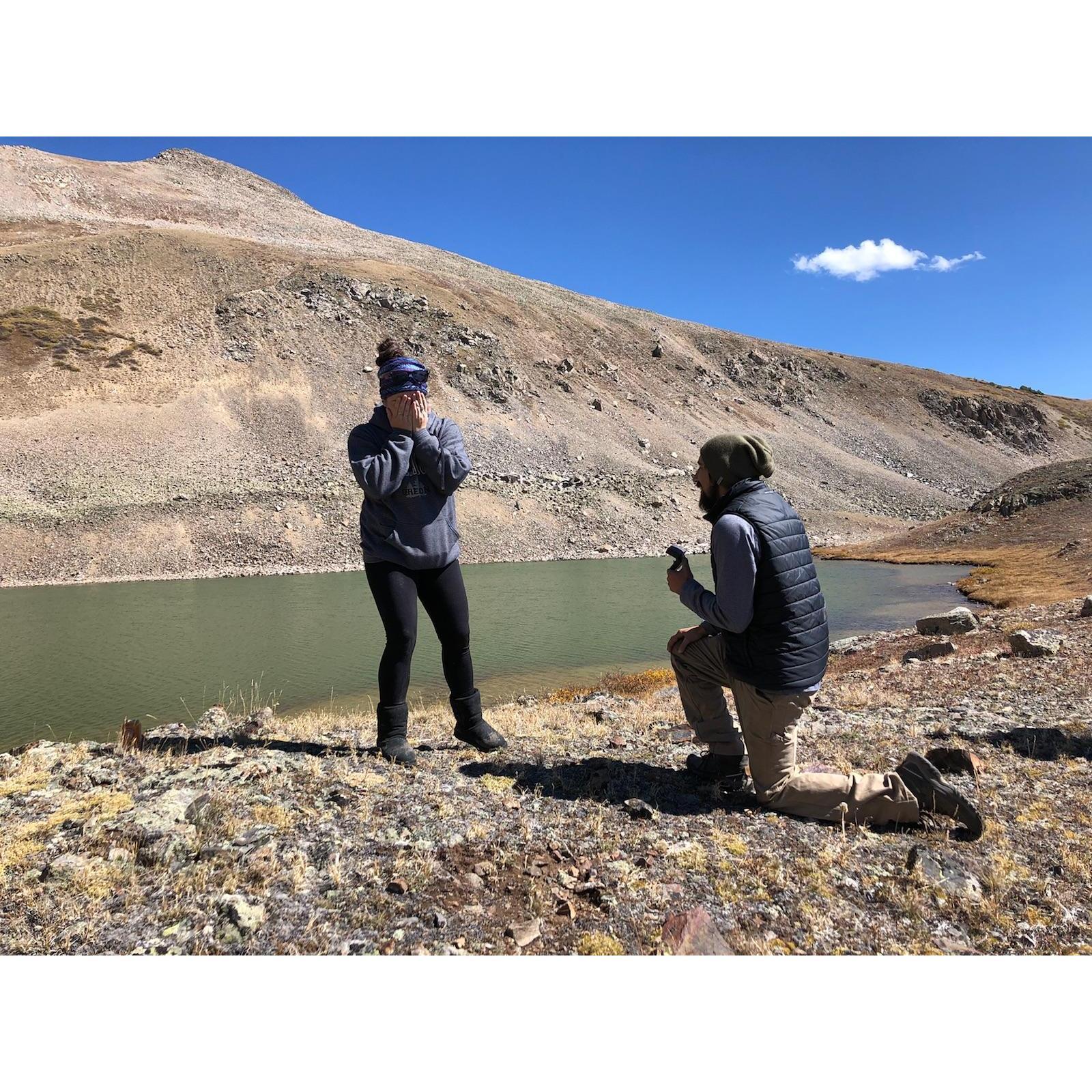 Oh wait, before we travel, will you marry me?