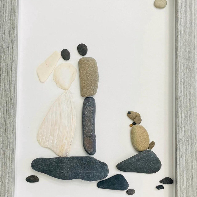 Wedding Day, CUSTOM Stone Art, Bridal Shower Gift, Wedding Gift, Unique gift