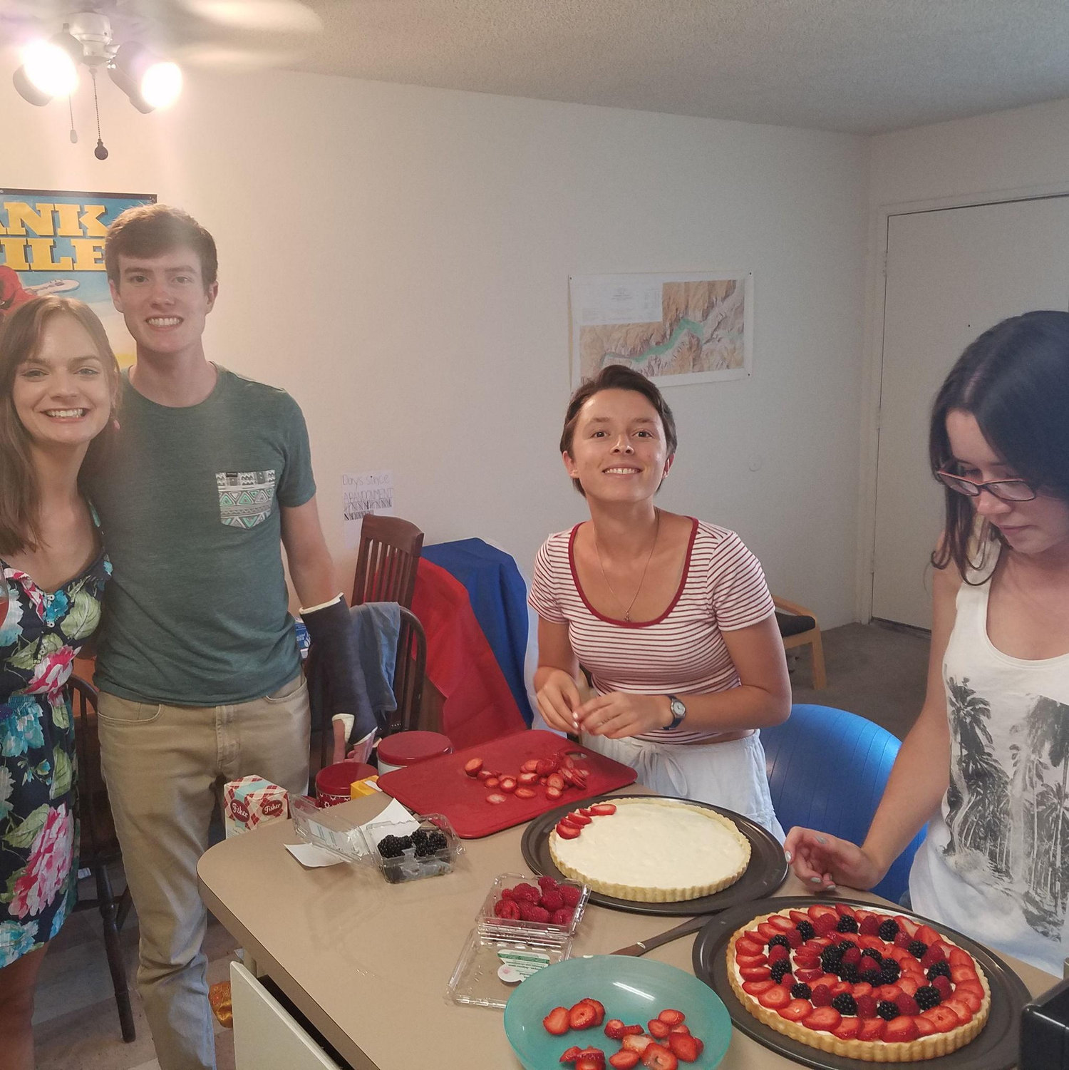 Our first meeting, on August 28, 2016, with friends Marisa and Megan