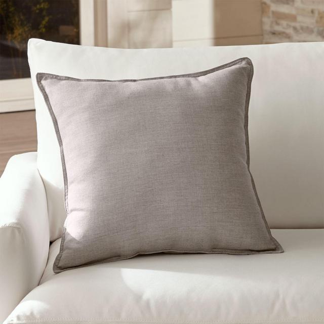 Sunbrella ® Cast Silver 20" Sq. Outdoor Pillow