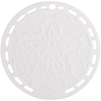 Le Creuset Silicone 8" Round French Trivet, White