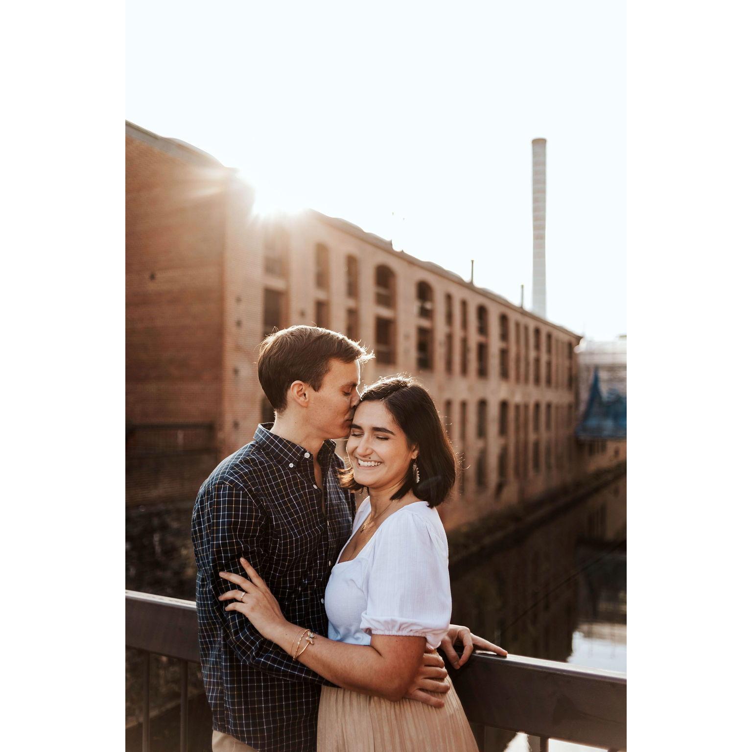 Our engagement photos were captured in the same spots where we had our first date.