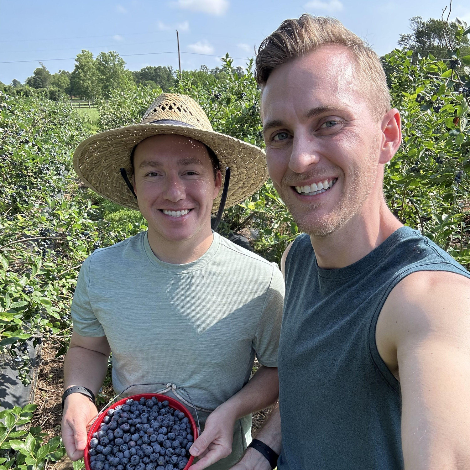 Blue berry picking: the day before the tornado hit our neighborhood, 2024.