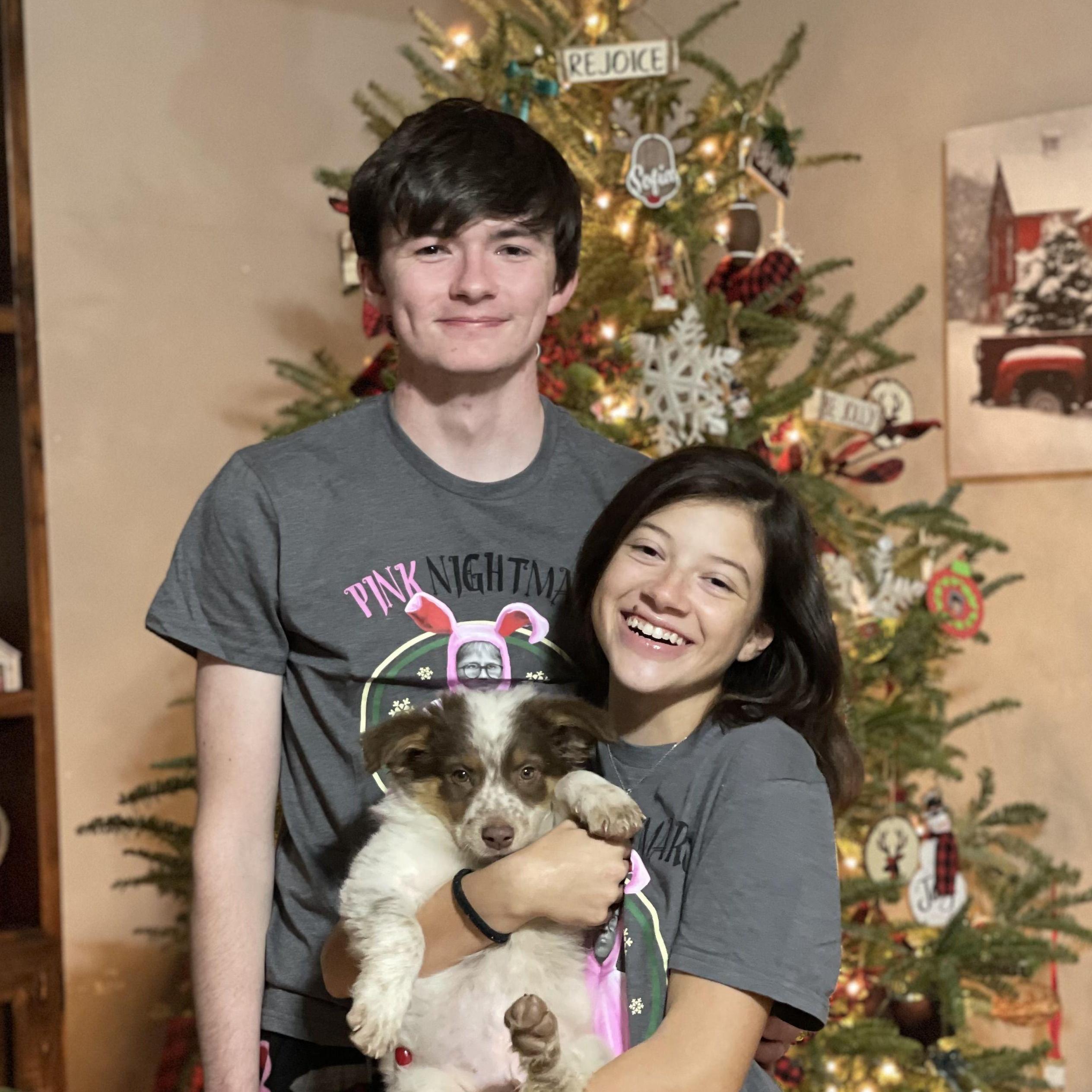 Our furbaby Herman's first Christmas!