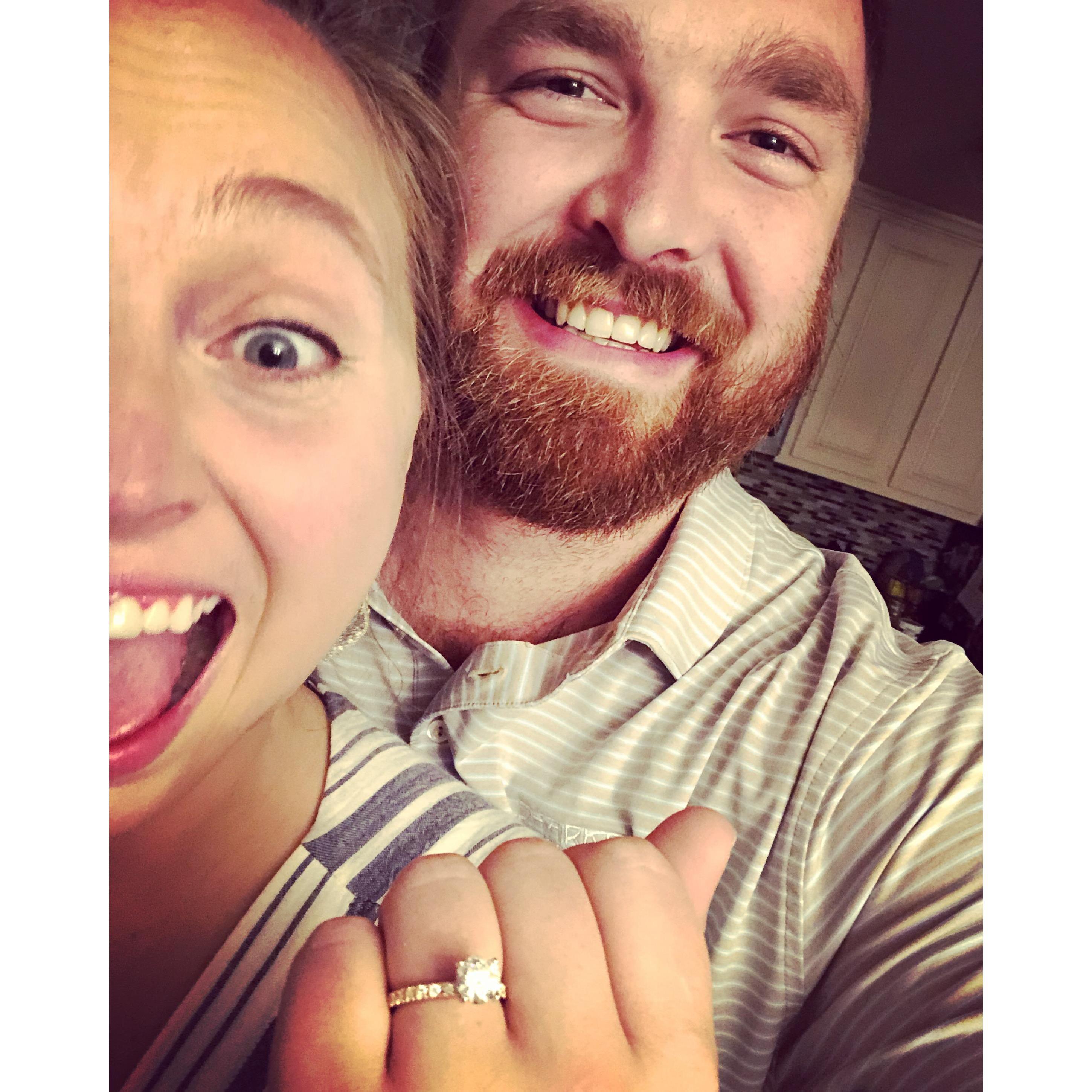 The day we got engaged! 5.25.19
