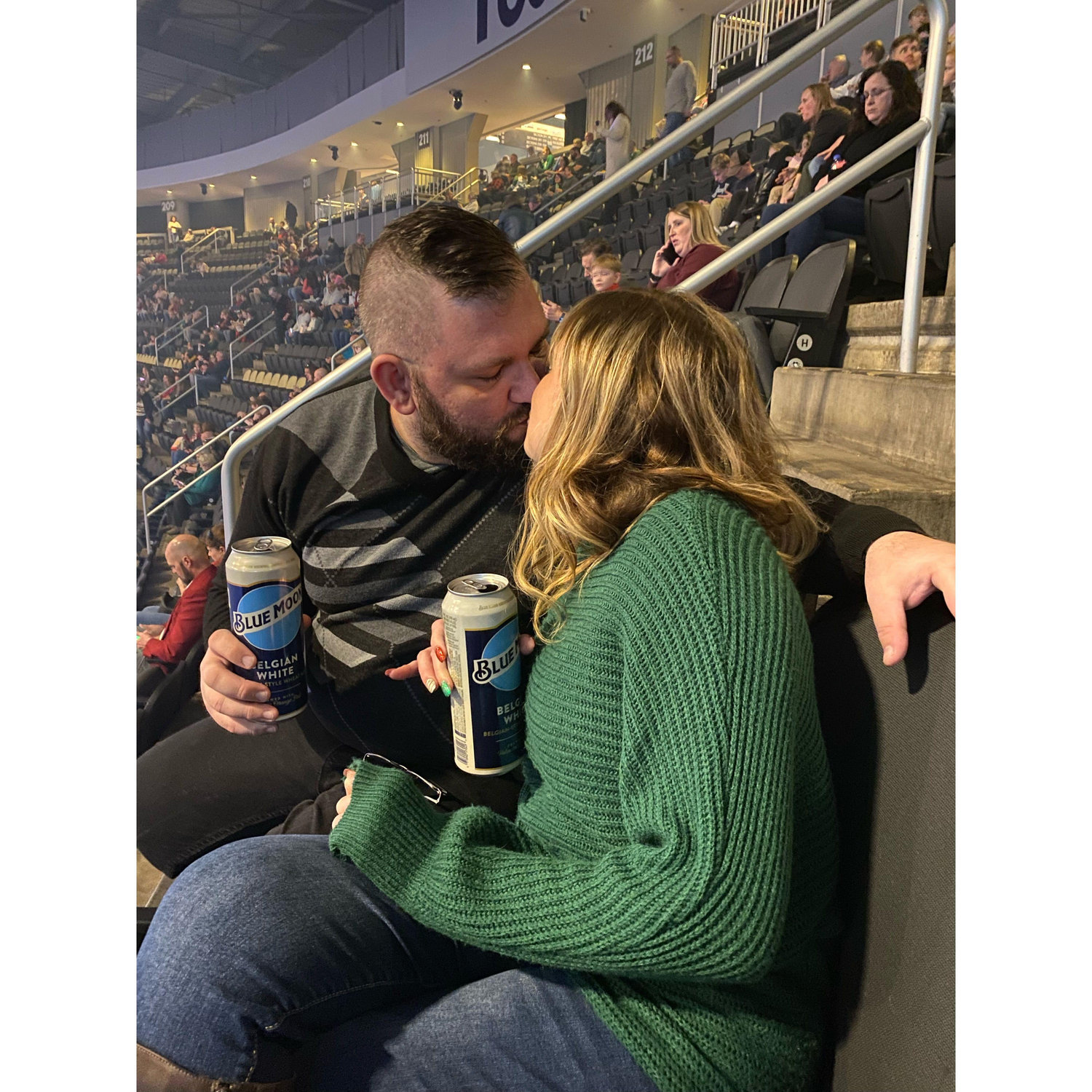 The "kiss heard around the world."