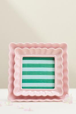 Maeve Scalloped Stoneware Picture Frame