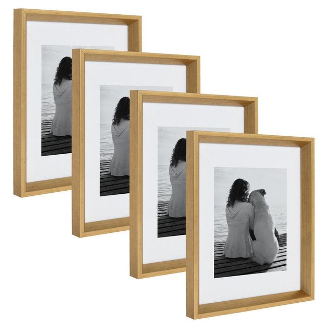 11" x 14" Calter Photo Frame Set Gold - Kate & Laurel All Things Decor