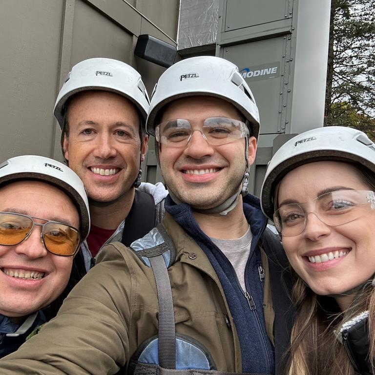Ziplining in the Poconos 2023