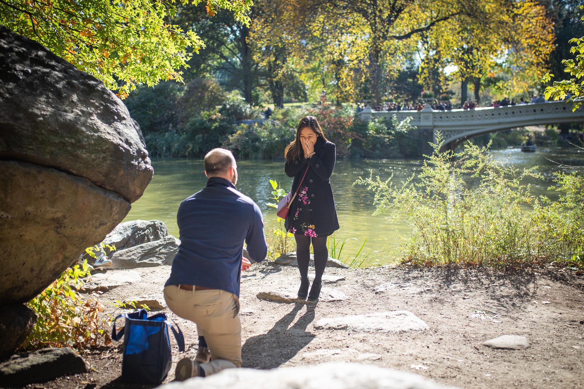 Justin planned to have this special moment captured!