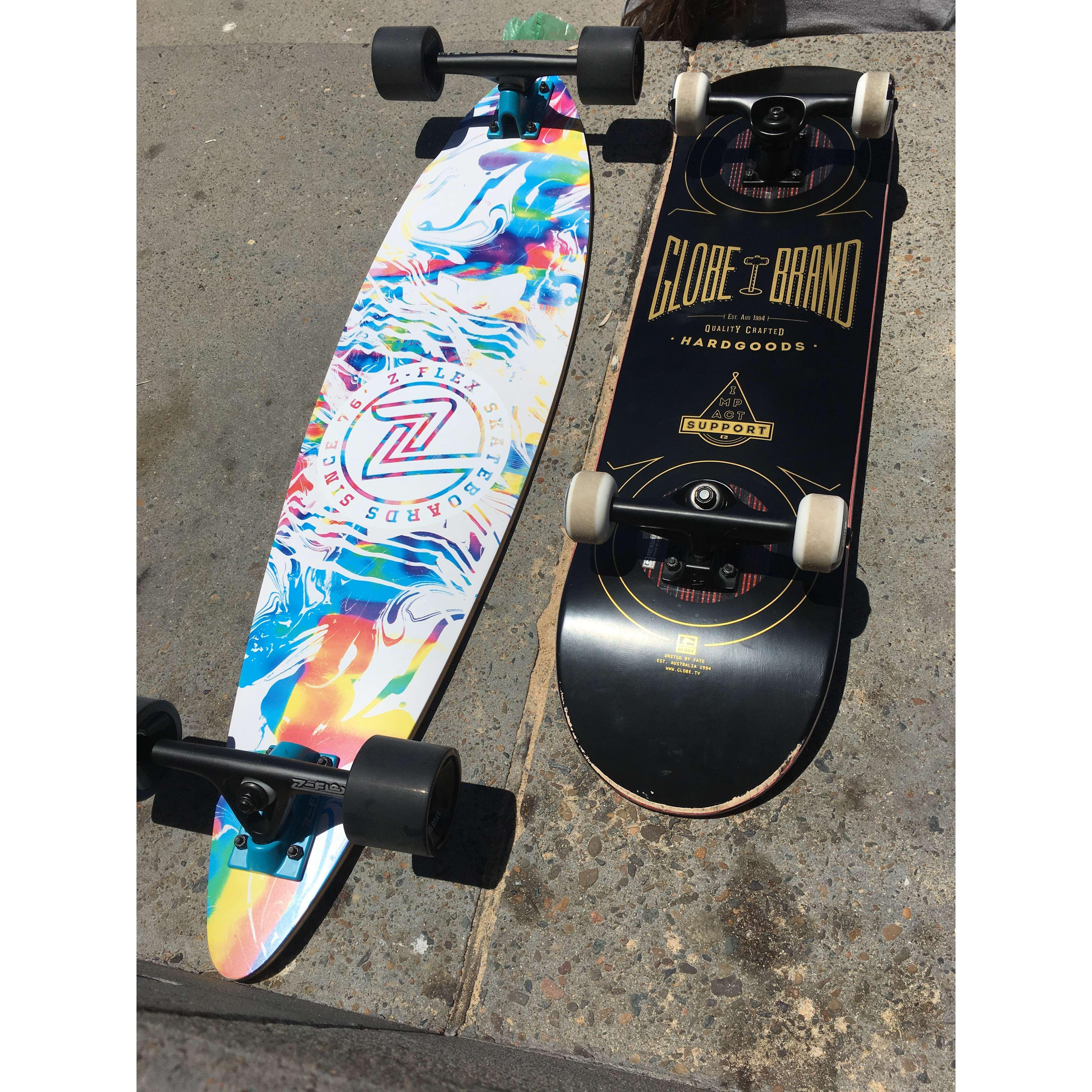 We bought skateboards in Australia <3