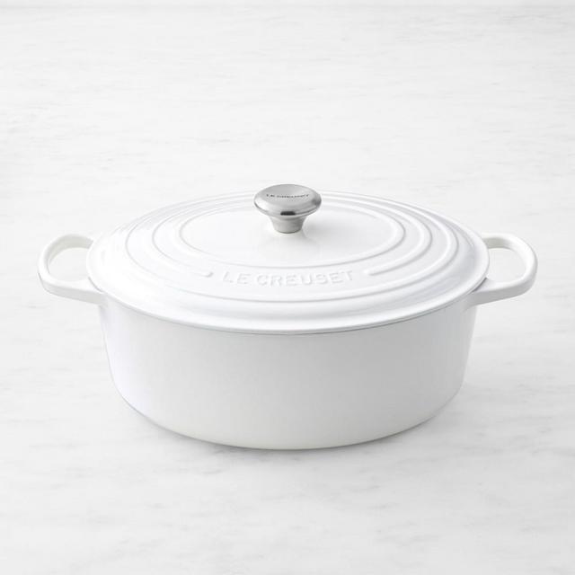 Le Creuset Signature Enameled Cast Iron Oval Dutch Oven, 8-Qt., White
