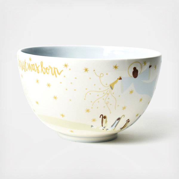 Coton Colors by Laura Johnson O Holy Night Footed Bowl - Thumbnail 4