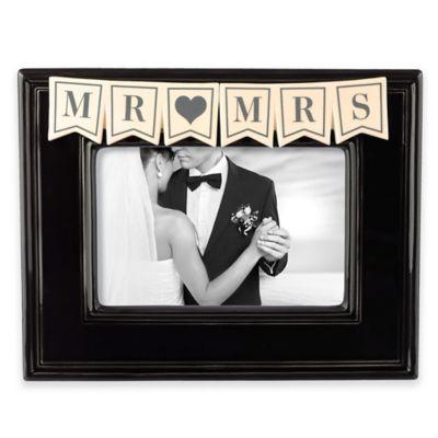 Grasslands Road™ "Mr. & Mrs." 4-Inch x 6-Inch Picture Frame