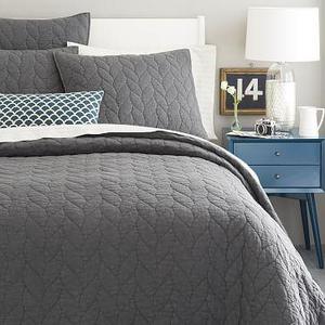 Braided Quilt, Full/Queen, Slate (Grey)