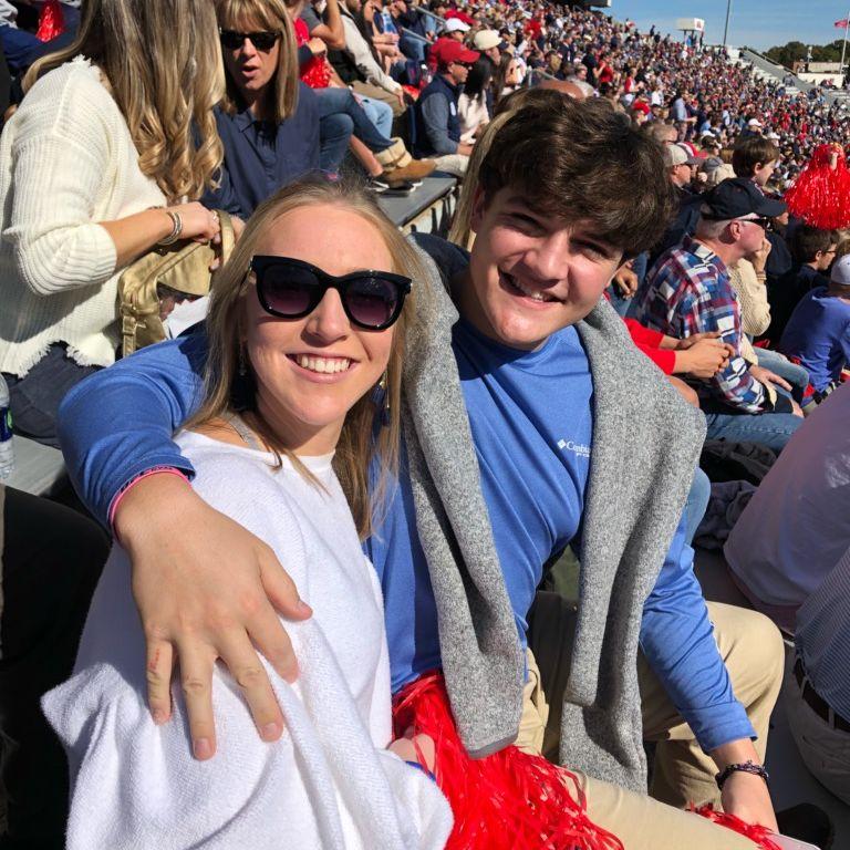 A picture from the first time Sarah ever visited Ole Miss (our junior year)! We both decided to attend Ole Miss early our senior year. Sarah decided first, despite what David may say!
