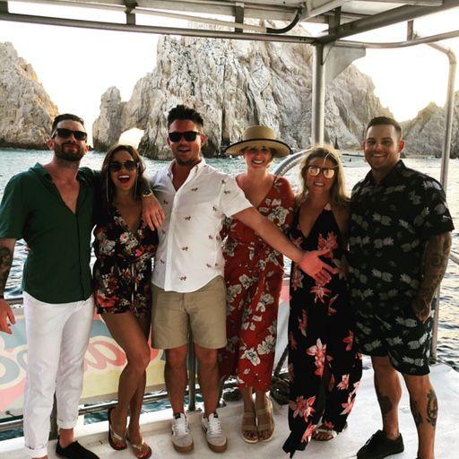 October 2020 - Celebrating Carla's 30th birthday at Grand Fiesta Americana Los Cabos! This is a picture with our friends (Michael, Tory, Katie, & Collin) taking a sunset cruise to The Arc.