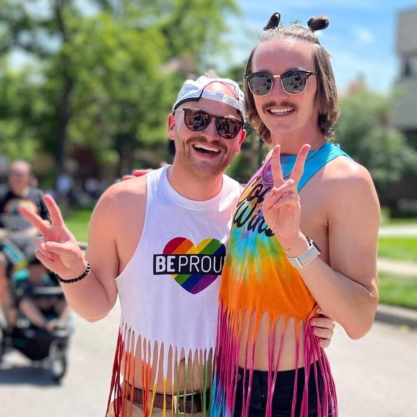 Chris and Tyler at the Kansas City Pride Festival