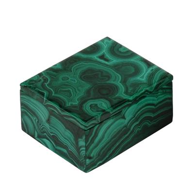 Hand Carved Malachite Box