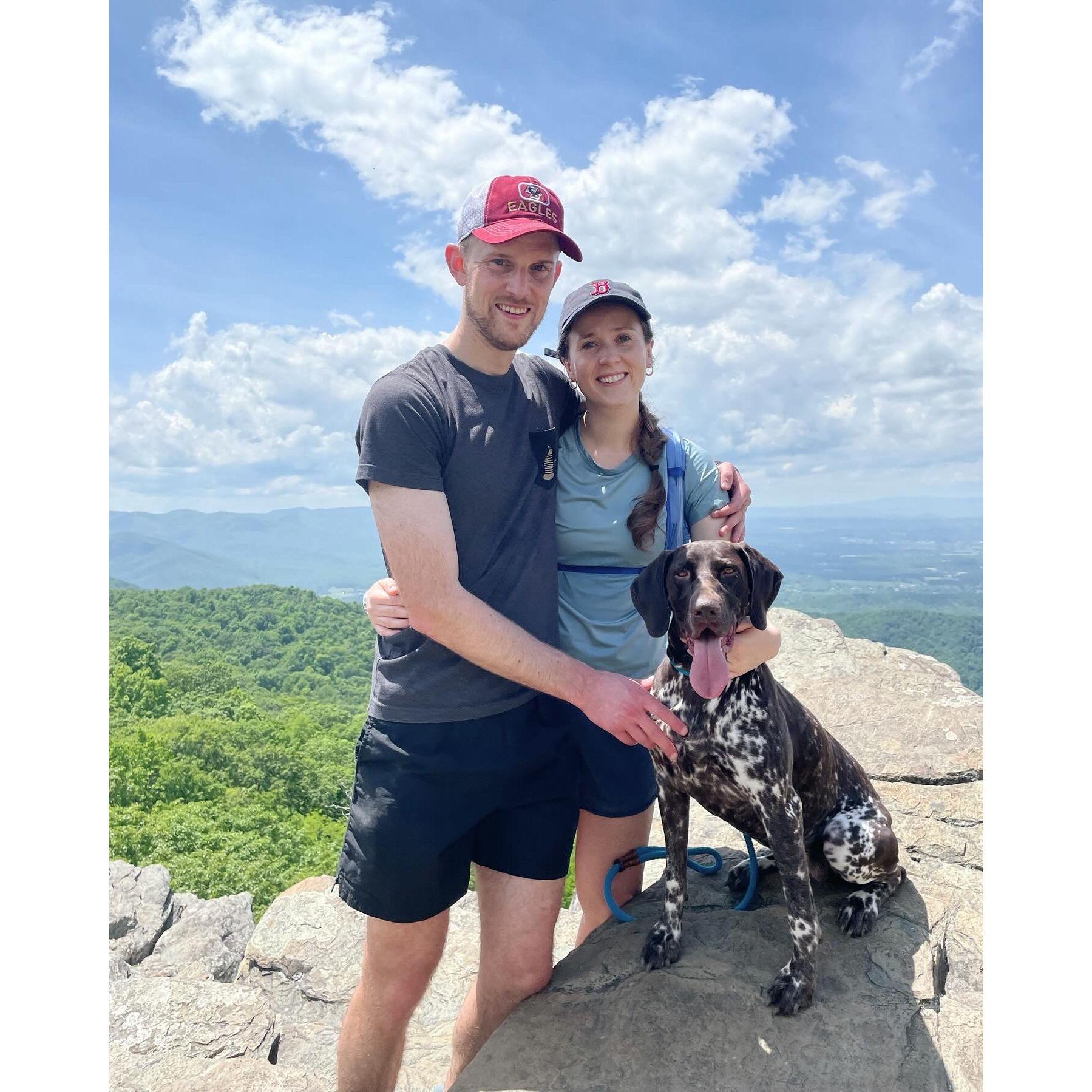Hiking at Humpback after getting engaged
